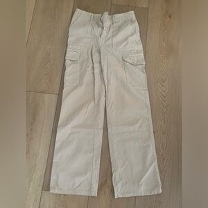 Zara High Rise Cargo Boot Leg Pants Size 2